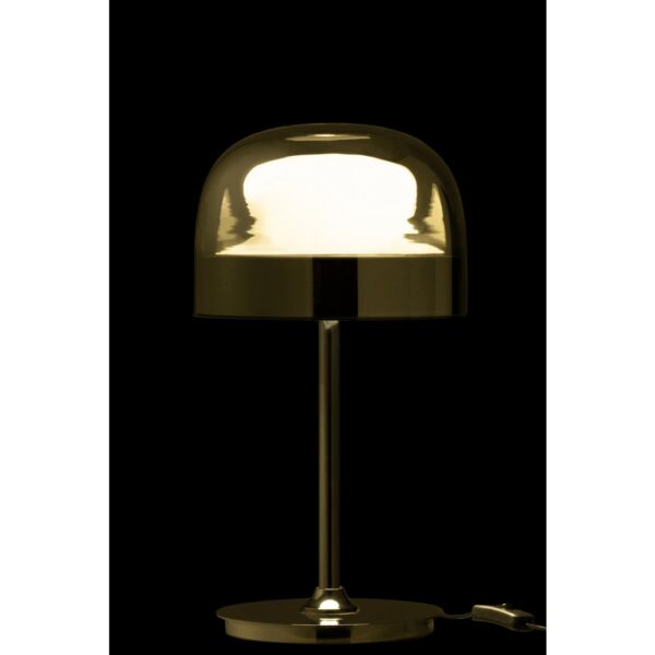 J-Line tafellamp Topja - glas/metaal - zilver WAREHOUSEPROMO - Afbeelding 3