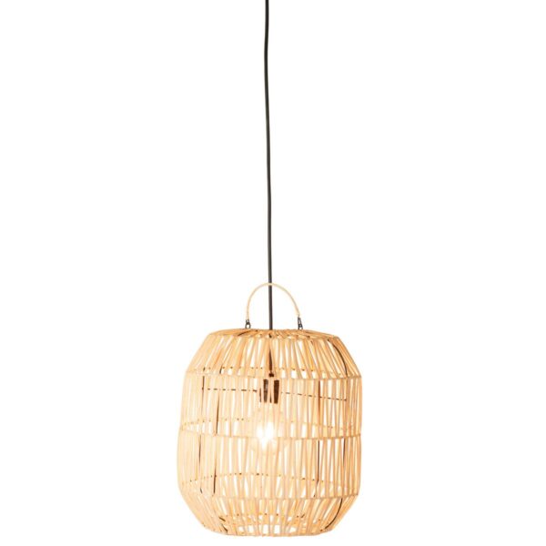 J-Line Cyclinderlamp - rotan - naturel - Afbeelding 3