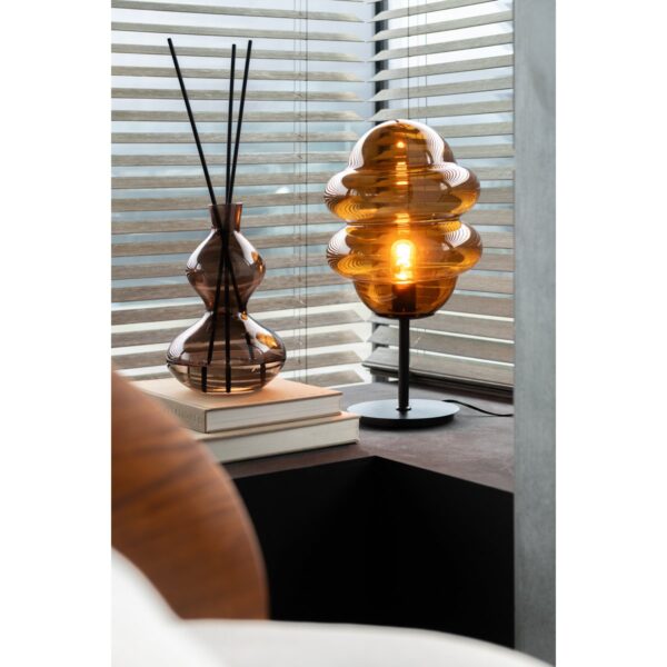 J-Line Tafellamp Honinglepel Glas Bruin - Afbeelding 4