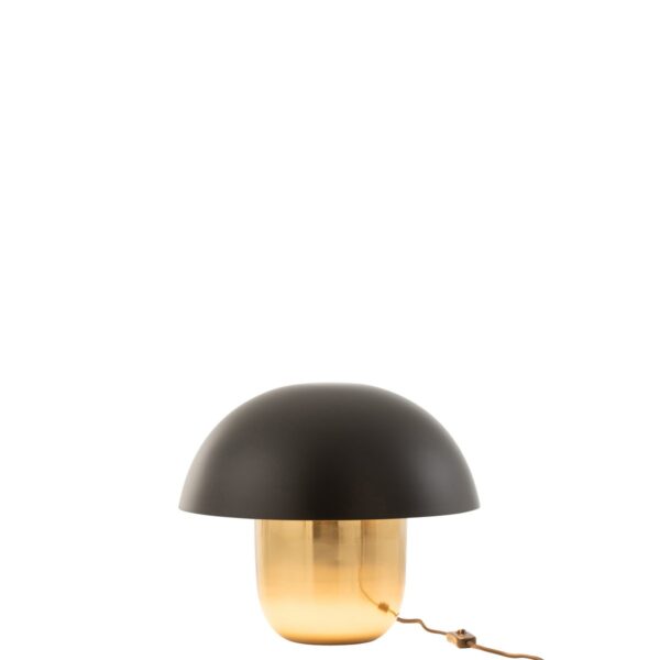 J-Line lamp Paddenstoel - ijzer - zwart/goud - small - Afbeelding 2