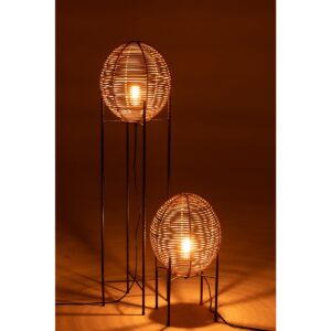 J-Line staanlamp Op Frame - metaal/rotin - naturel