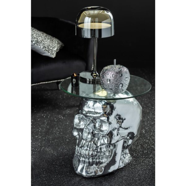 J-Line tafellamp Topja - glas/metaal - zilver WAREHOUSEPROMO - Afbeelding 8