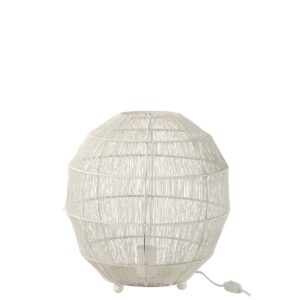 J-Line tafellamp - metaal - wit