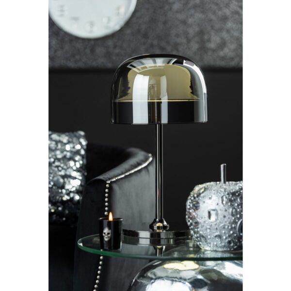 J-Line tafellamp Topja - glas/metaal - zilver WAREHOUSEPROMO - Afbeelding 7