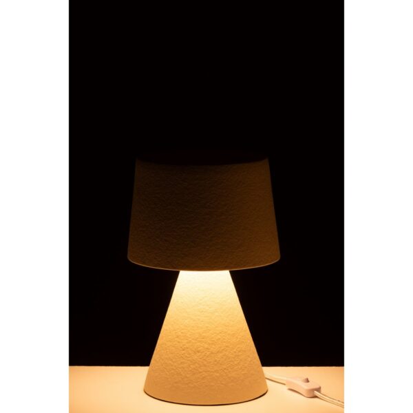 J-Line Tafel Lamp Small Kap Aardewerk Beige - Afbeelding 3