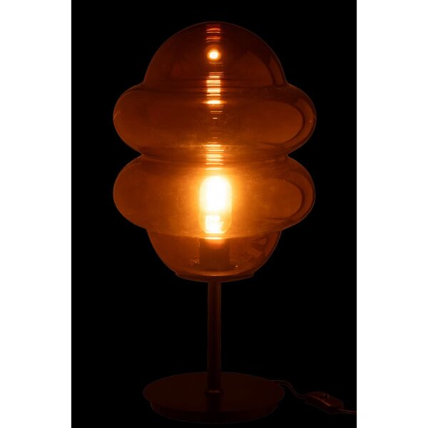 J-Line Tafellamp Honinglepel Glas Bruin - Afbeelding 3
