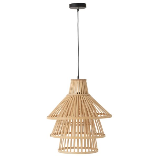 J-Line hanglamp Lagen - Bamboo - naturel - large