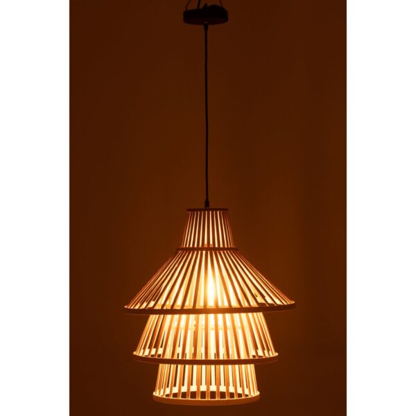 J-Line hanglamp Lagen - Bamboo - naturel - large - Afbeelding 3
